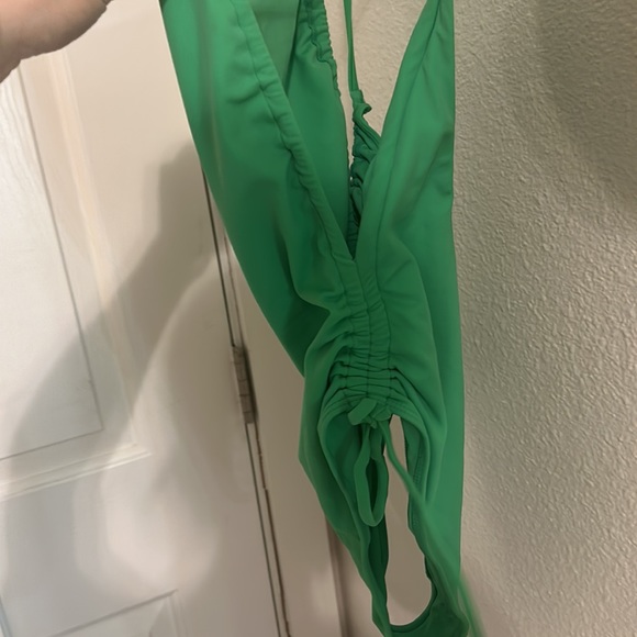 PacSun Green Shrada Cinched One Piece Swimsuit XS - Picture 8 of 10